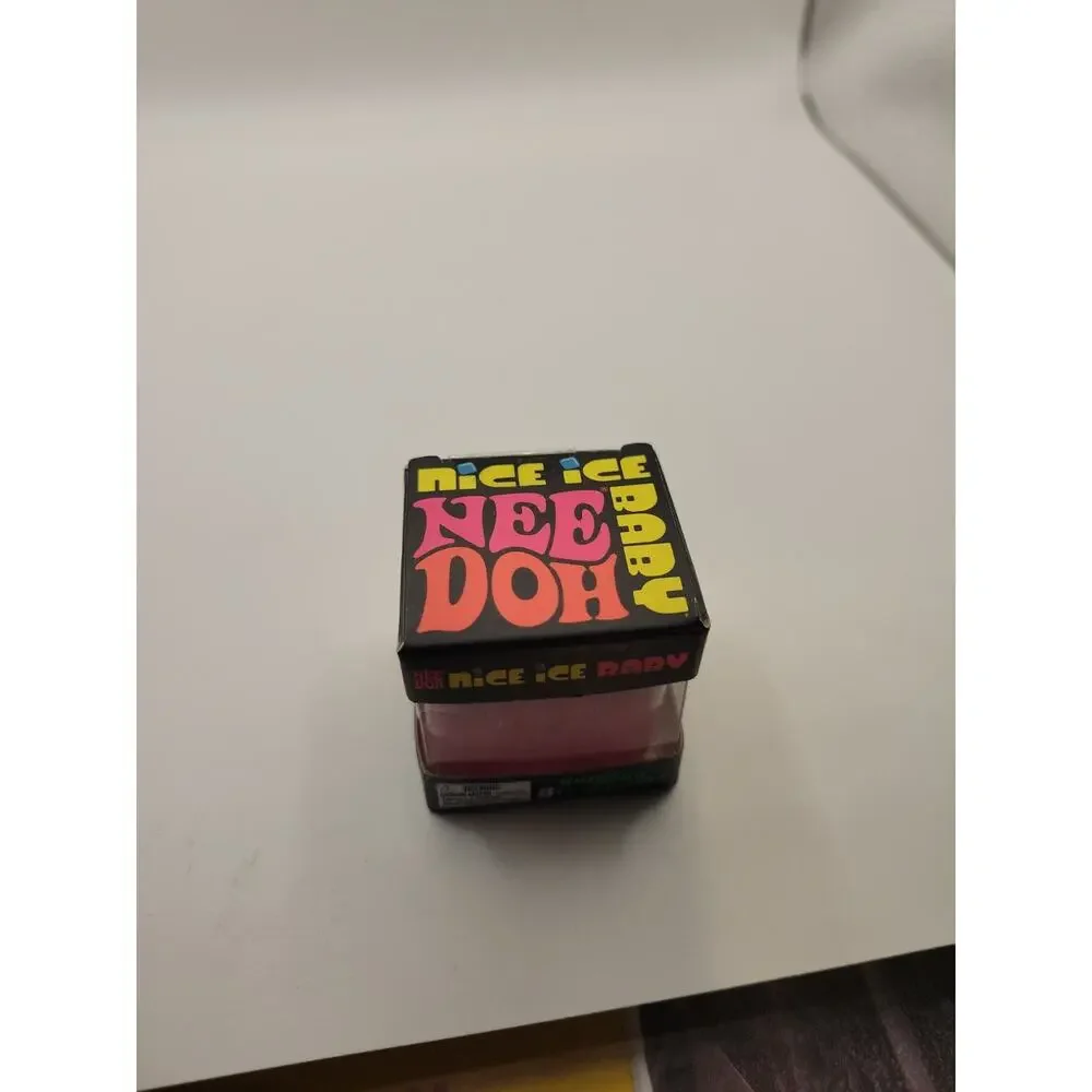 Needoh Nice Baby Mini Ice Cube Fidget Cube Toy PINK Sensory Viral NEW